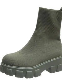 Round Toe Platform Boots - Update AvenueTrendsi100600764735835100600764735835Round Toe Platform BootsGreen