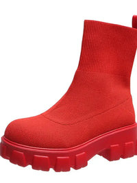 Round Toe Platform Boots - Update AvenueTrendsi100600764738840100600764738840Round Toe Platform BootsRed