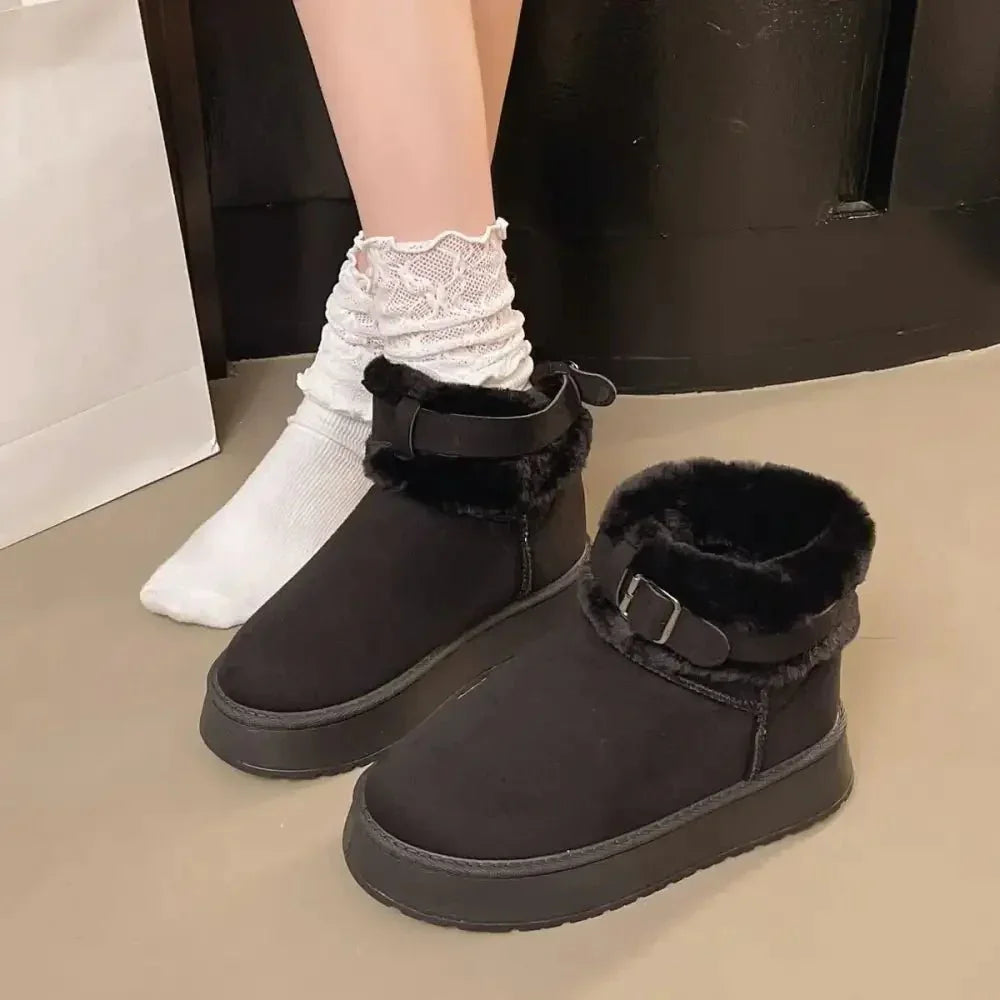 Round Toe Platform Fleece - Lined Winter Boots - Update AvenueTrendsi100600470363675100600470363675Round Toe Platform Fleece - Lined Winter BootsMaroon