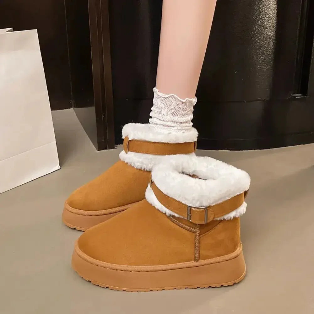 Round Toe Platform Fleece - Lined Winter Boots - Update AvenueTrendsi100600470363675100600470363675Round Toe Platform Fleece - Lined Winter BootsMaroon