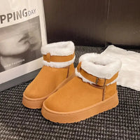 Round Toe Platform Fleece - Lined Winter Boots - Update AvenueTrendsi100600470363675100600470363675Round Toe Platform Fleece - Lined Winter BootsMaroon