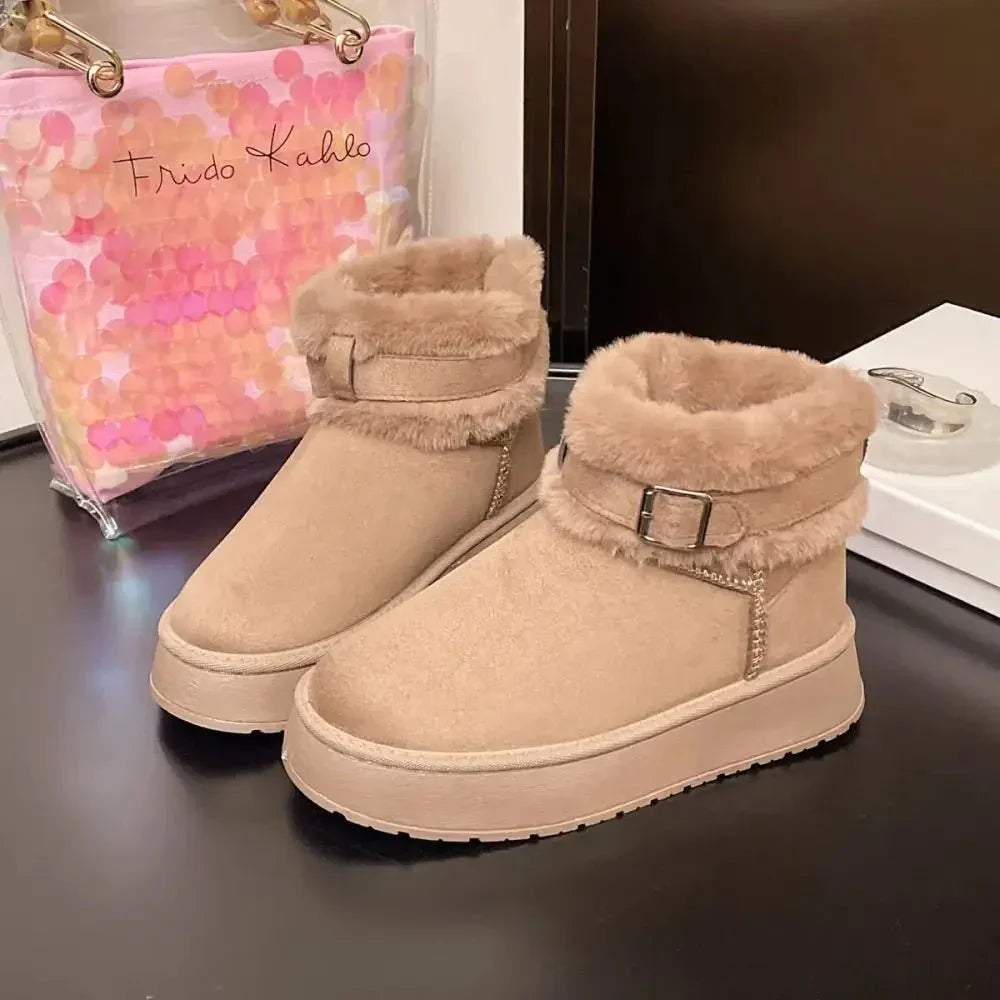 Round Toe Platform Fleece - Lined Winter Boots - Update AvenueTrendsi100600470369442100600470369442Round Toe Platform Fleece - Lined Winter BootsKhaki Color
