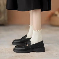 Round Toe Platform Loafers