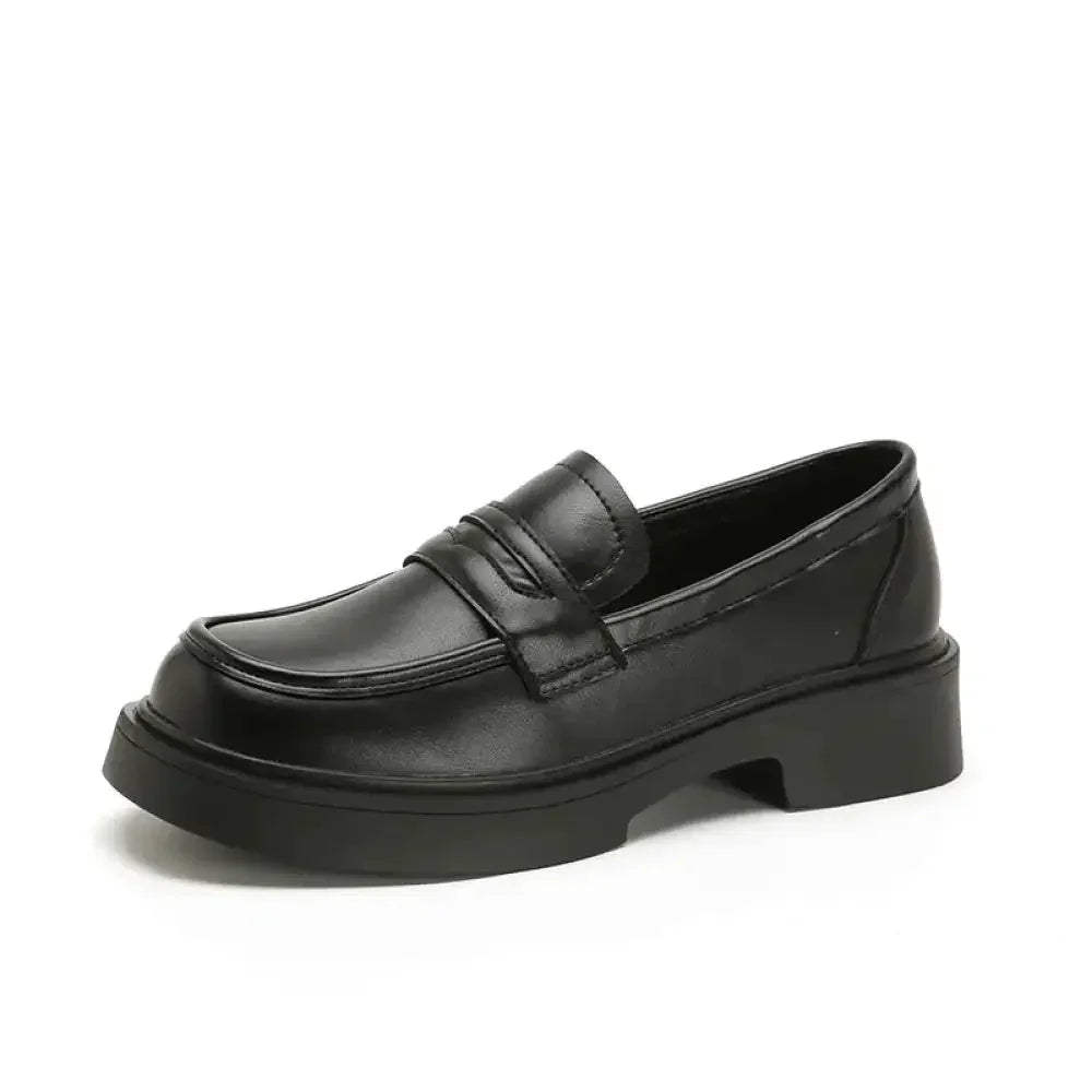 Round Toe Platform Loafers - Update AvenueTrendsi100600603751703100600603751703Round Toe Platform LoafersBlack