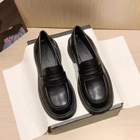 Round Toe Platform Loafers - Update AvenueTrendsi100600603751703100600603751703Round Toe Platform LoafersBlack