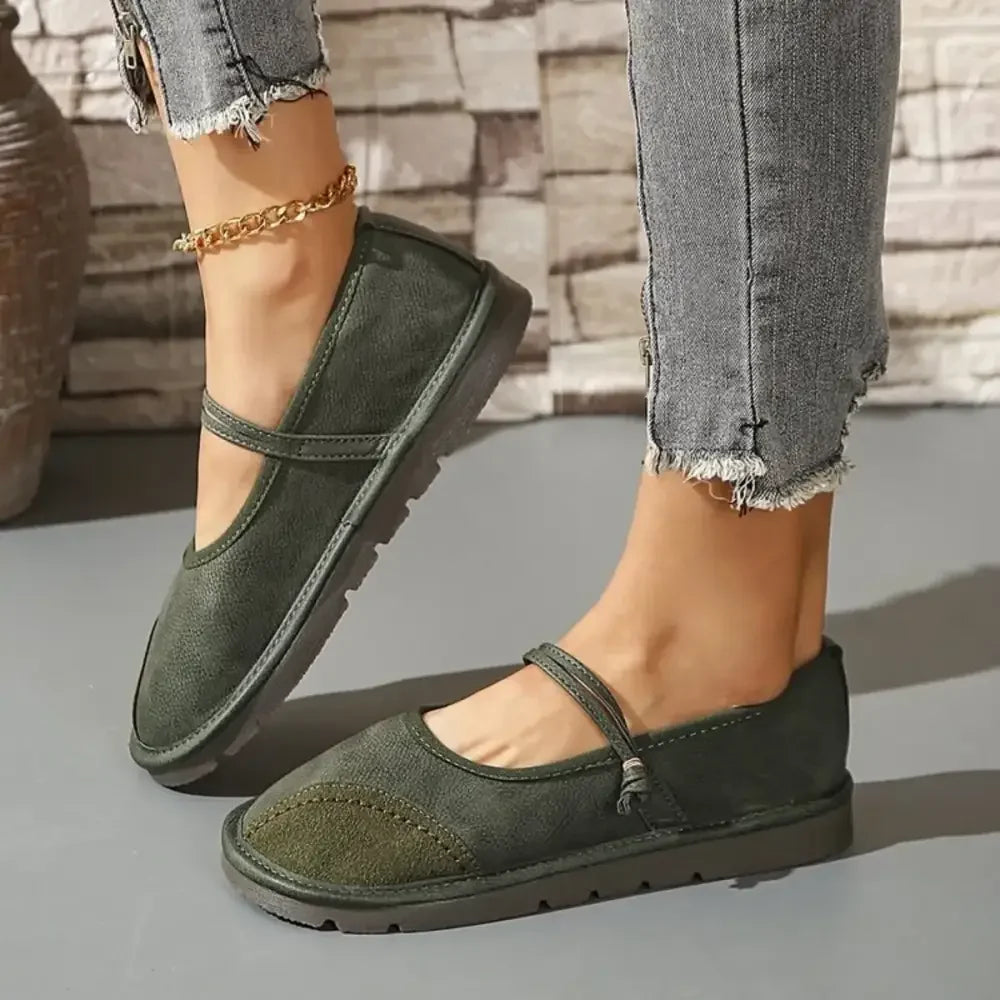 Round Toe Slip-Ons