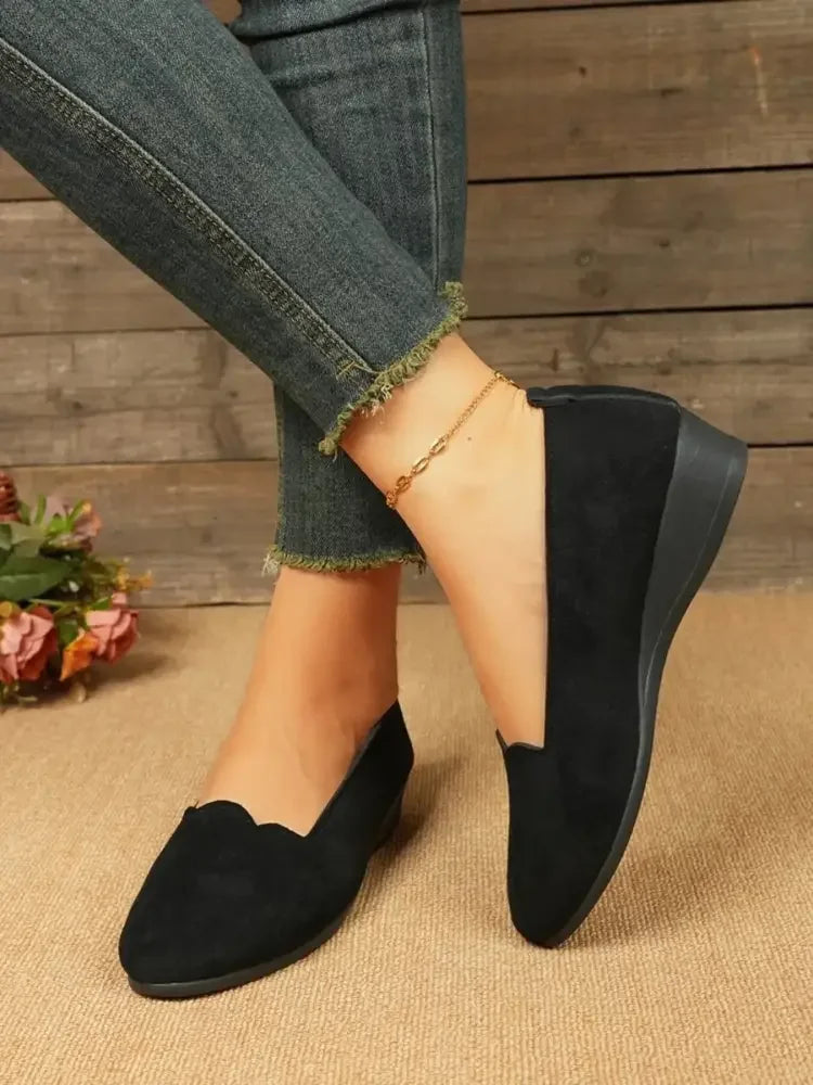 Round Toe Slip-Ons