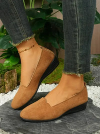 Round Toe Slip-Ons