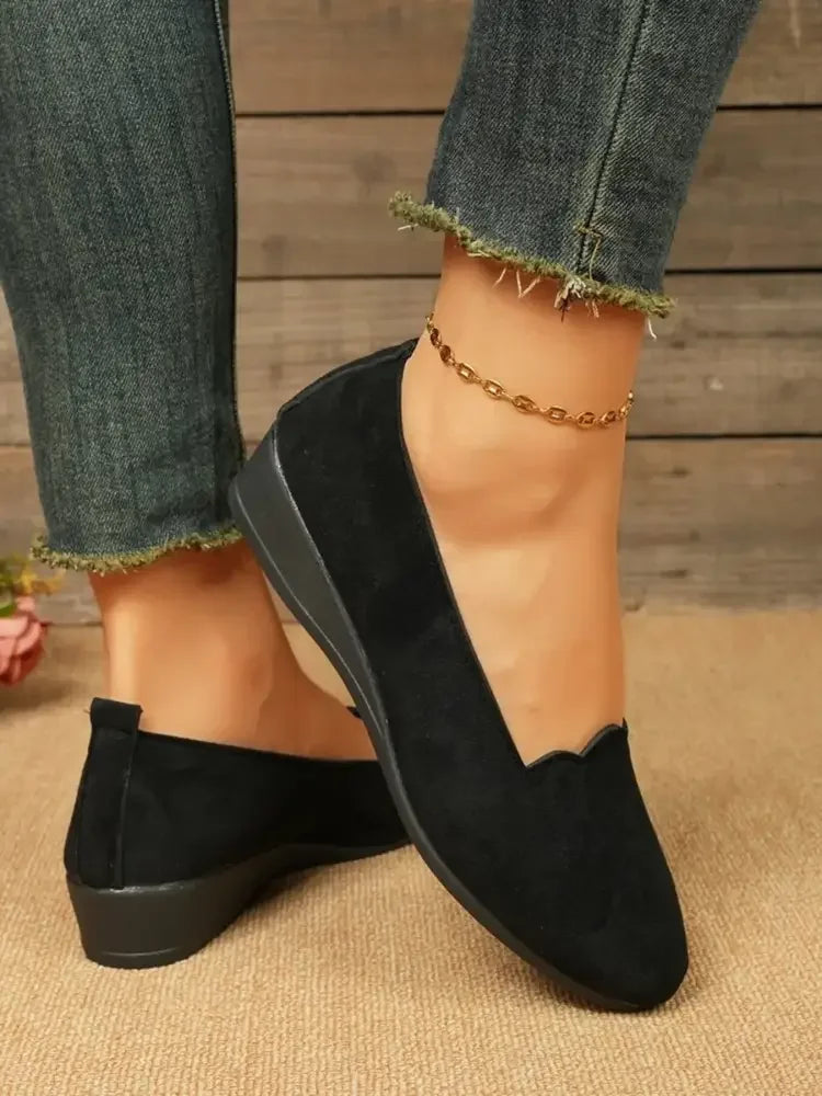Round Toe Slip-Ons