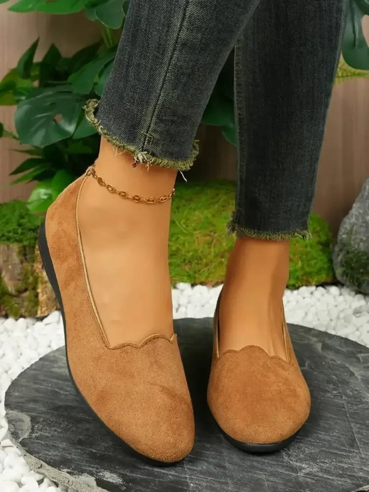 Round Toe Slip-Ons