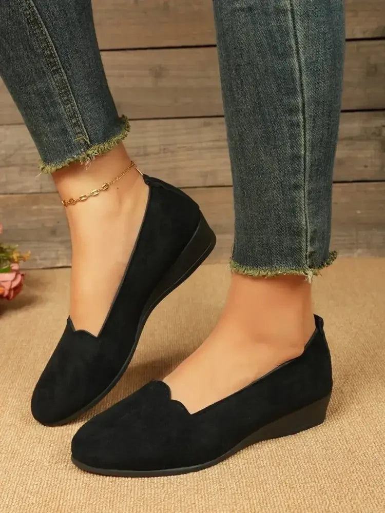 Round Toe Slip-Ons