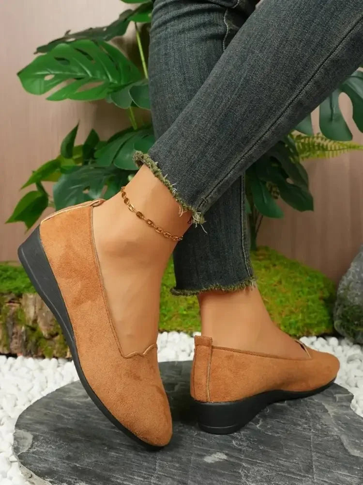 Round Toe Slip-Ons