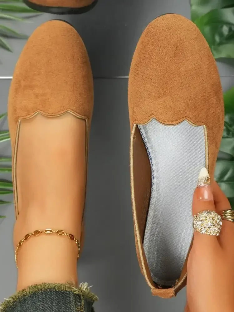 Round Toe Slip-Ons