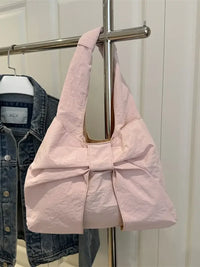 Ruched Bow Shoulder Bag