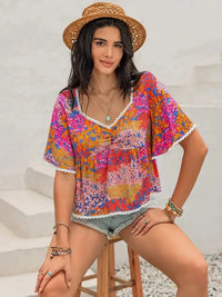 Ruched Printed Half Sleeve Blouse - Update AvenueBoho VibesTrendsi100100562701339100100562701339f76d888b - 4573 - 424b - a806 - 65ec4d4ccd1c - MaxStrawberry