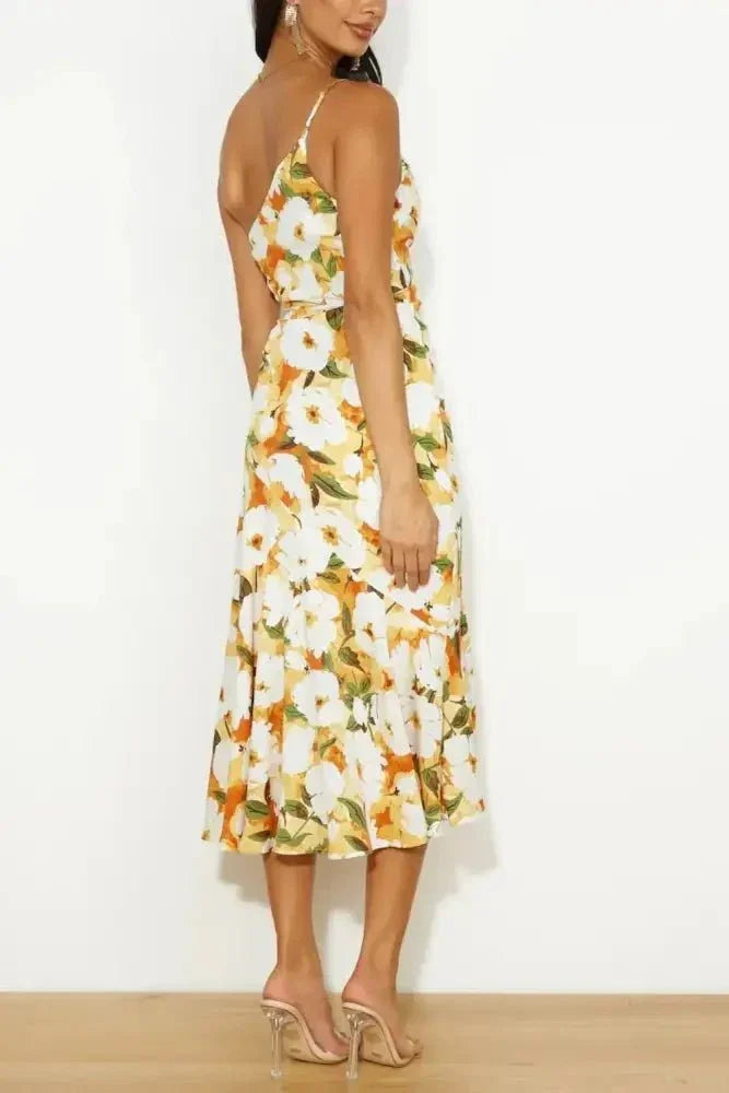 Ruched Printed Single Shoulder Midi Dress - Update AvenueFestival VibesTrendsi100100531221276100100531221276a365186a - 492d - 4d91 - a441 - 31b852a75ee3 - MaxGold
