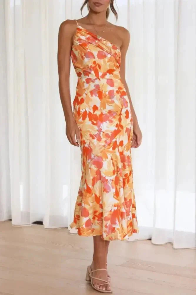 Ruched Printed Single Shoulder Midi Dress - Update AvenueFestival VibesTrendsi100100590891558100100590891558ca7eb708 - 76cf - 4495 - 8366 - 63725d7b2249 - MaxTangerine