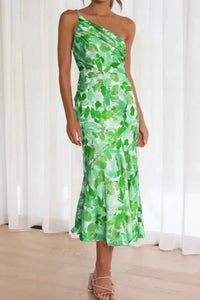 Ruched Printed Single Shoulder Midi Dress - Update AvenueVacation StyleTrendsi1001006966212281001006966212280c9111bf - a6bc - 4a74 - a758 - 80eff1750dbe - MaxGreen
