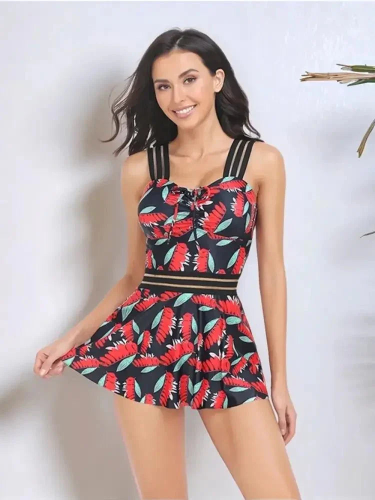 Ruched Printed Sweetheart Neck Two - Piece Swim Set - Update AvenueTrendsi100100087292172100100087292172af091cb6 - 63b4 - 4453 - be37 - 462af59d1f4f - MaxDeep Red