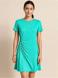 Ruched Short Sleeve Mini Tee Dress - Update AvenueDaily EssentialsTrendsi10010011283185110010011283185128d0d1f7 - 8069 - 400d - 828b - 5a1725822351 - Max - OriginAqua