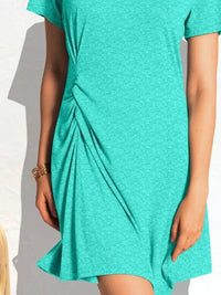 Ruched Short Sleeve Mini Tee Dress - Update AvenueDaily EssentialsTrendsi100100112831851100100112831851cfcda3d0 - c375 - 444f - b01f - e2b1e5583823 - Max - OriginAqua