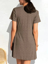 Ruched Short Sleeve Mini Tee Dress - Update AvenueDaily EssentialsTrendsi1001001128356431001001128356437760fa991574426eab5cd12afa4d28af - Max - OriginTaupe