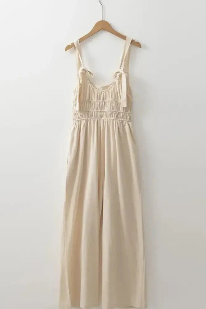 Ruched Sleeveless Wide Leg Jumpsuit - Update AvenueVacation StyleTrendsi100100268460345100100268460345b9b4f155 - bca0 - 4240 - 9424 - d18312ac3ae1 - MaxBeige