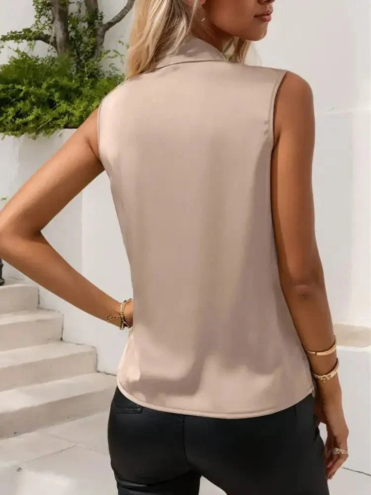 Ruched Surplice Sleeveless Top - Update AvenueTrendsi1001004648448871001004648448870d8373bc11484b9c8dca04ea52568ba8 - Max - OriginApricot