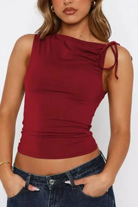 Ruched Tied Solid Color Tank - Update AvenueFestival VibesTrendsi100100610695696100100610695696ccae896f - 6157 - 487d - 92f9 - 58c557107ab2 - MaxScarlet