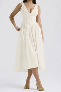 Ruched V - Neck Sleeveless Dress with Pockets - Update AvenueEffortless Elegance: DressesTrendsi100100457101386100100457101386d66e074a - bae3 - 4516 - 8e06 - aa0e3236546a - Max - OriginWhite