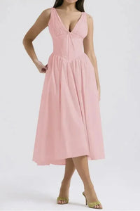 Ruched V - Neck Sleeveless Dress with Pockets - Update AvenueEffortless Elegance: DressesTrendsi10010045710215210010045710215209a61d2f - 011c - 433f - 9733 - 4f9e3bb0aa4c - Max - OriginBlush Pink