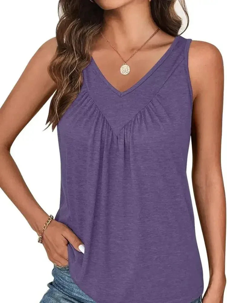 Ruched V - Neck Tank - Update AvenueTrendsi1001009792611691001009792611691c54aa67 - e311 - 4ab3 - b7ab - f8e80b1d3b38 - Max - OriginMauve