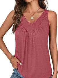 Ruched V - Neck Tank - Update AvenueTrendsi100100979262658100100979262658c1f6978c - 6495 - 40dd - 8f9b - 077b6f7000da - Max - OriginRust