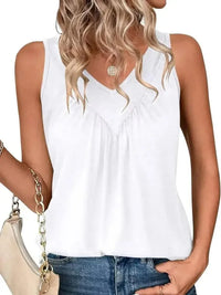 Ruched V - Neck Tank - Update AvenueTrendsi1001009792662231001009792662237fd7c356 - 2785 - 4e4c - 8730 - 7966ff6ad69a - Max - OriginWhite