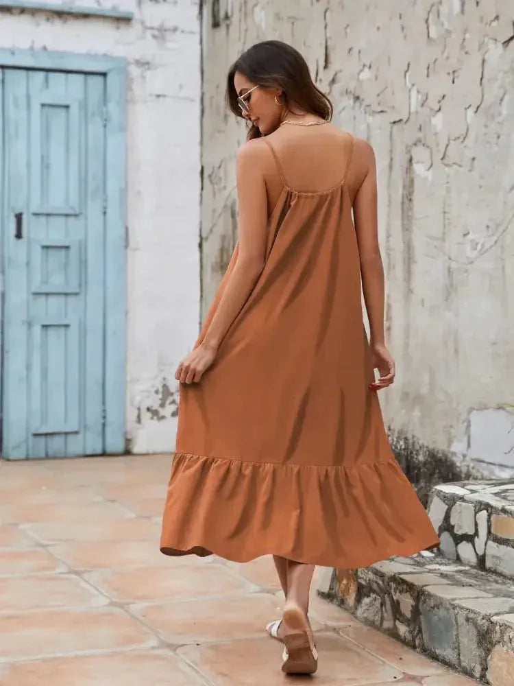 Ruffled Hem Midi Cami Dress - Update AvenueTrendsi1001009471433421001009471433426d12c62b - 604a - 4e97 - af64 - 91f8240ad79e - Max - OriginOchre