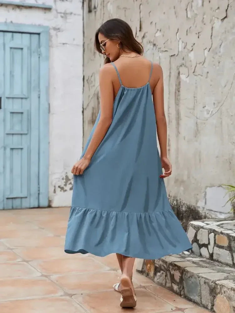 Ruffled Hem Midi Cami Dress - Update AvenueTrendsi1001009471437351001009471437353e2ecf8c - 6507 - 47cc - 96ee - e6f8a6b1b770 - Max - OriginDusty Blue