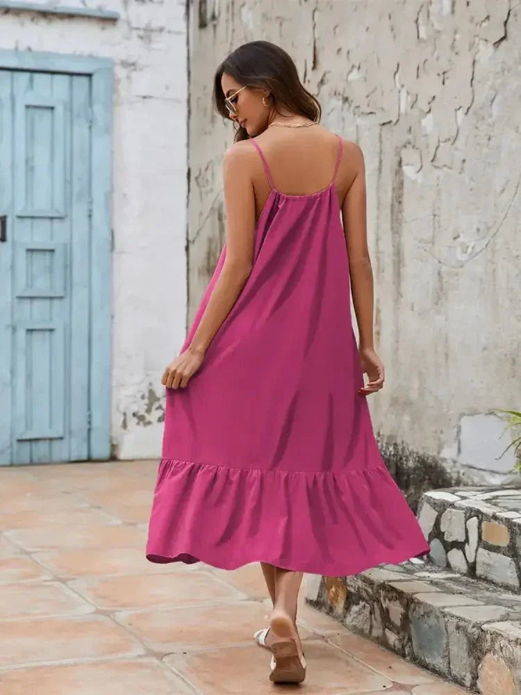 Ruffled Hem Midi Cami Dress - Update AvenueTrendsi100100947144160100100947144160fd08109b - d2bd - 402d - 86f5 - f688c9644e00 - Max - OriginDeep Rose