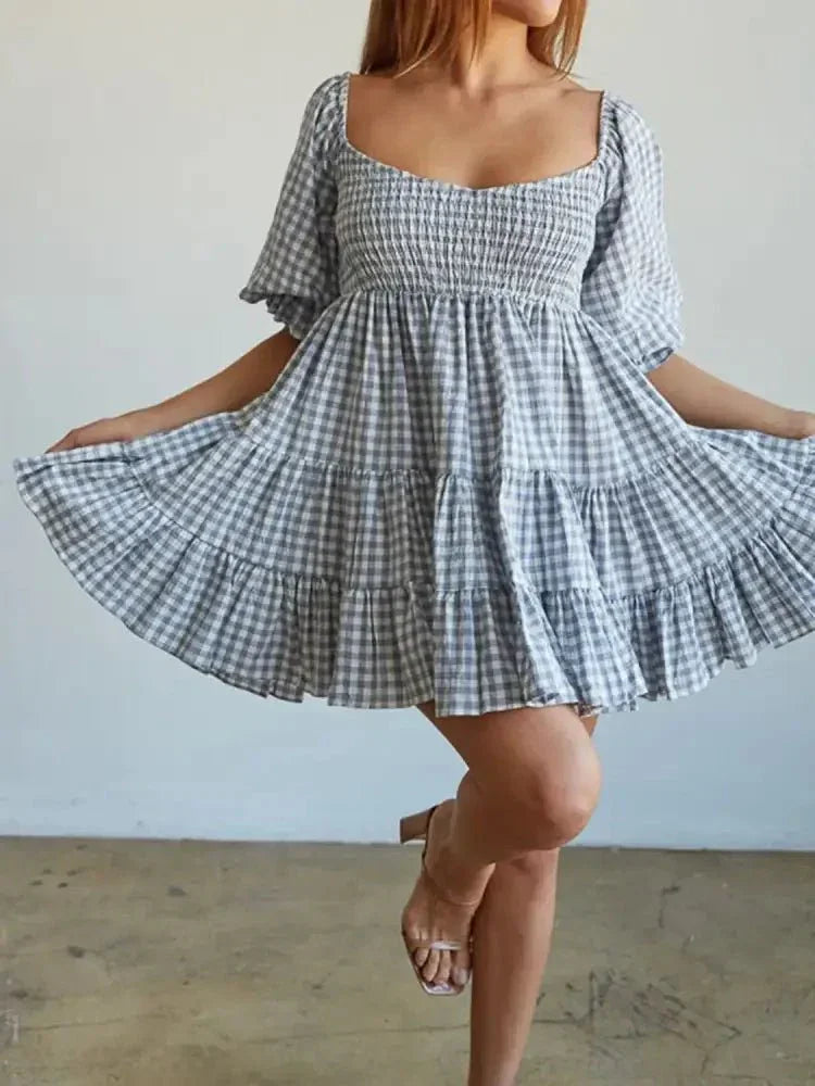 Ruffled Hem Plaid Half Sleeve Mini Dress - Update AvenueTrendsi10010068109161710010068109161754d43d19 - fe6d - 41cf - 9306 - 8db9e75699f5 - Max - OriginLight Blue