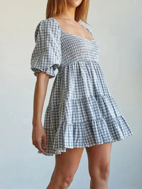 Ruffled Hem Plaid Half Sleeve Mini Dress - Update AvenueTrendsi10010068109161710010068109161702dd74c5 - f63b - 4c1a - a939 - 5a0a2aae785b - Max - OriginLight Blue