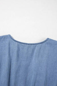 Ruffled Hem Smocked Flutter Sleeve Denim Mini Dress - Update AvenueDenim Dresses & SkirtsTrendsi10010066304186710010066304186759bc5a82 - c48b - 4e25 - bfb5 - fd53c8b32df0 - MaxDusty Blue
