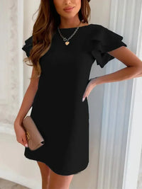 Ruffled Layered Short Sleeve Mini Dress - Update AvenueEffortless Elegance: DressesTrendsi100100058732189100100058732189595925c0 - ab30 - 4fd5 - 8215 - 490ca4f0ba09 - Max - OriginBlack