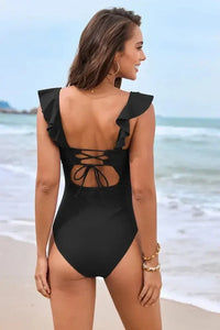 Ruffled Plunge One - Piece Swimwear - Update AvenueVacation StyleTrendsi100100498964792100100498964792eeddff07 - 5167 - 4f25 - b1b6 - 9e2337720e00 - MaxBlack