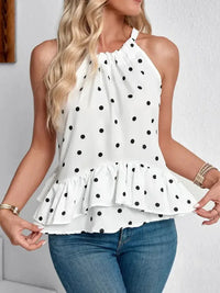 Ruffled Printed Halter Neck Cami Top - Update AvenueTrendsi100100187572182100100187572182faf6032388fb42029dd16f23c6def101 - Max - OriginDot
