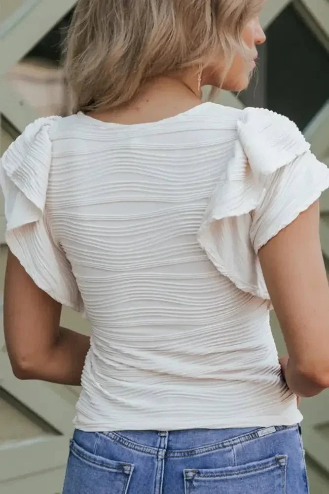 Ruffled Round Neck Textured Top - Update AvenueT-ShirtsTrendsi1001005457412431001005457412431bf4f780 - 4281 - 4443 - 8268 - b0c95bb1596b - Max - OriginWhite