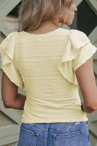 Ruffled Round Neck Textured Top - Update AvenueT-ShirtsTrendsi100100545749031100100545749031d70bcf0c - 7972 - 4d64 - 83b1 - 3dc73044cdd0 - Max - OriginBeige