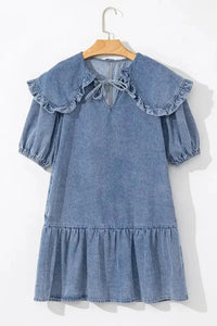 Ruffled Side Pockets Puff Sleeve Denim Mini Dress - Update AvenueDenim Dresses & SkirtsTrendsi10010018829248710010018829248739c1d295 - c69a - 4436 - a8a6 - f9a14a2aacec - MaxMedium