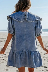 Ruffled Side Pockets Puff Sleeve Denim Mini Dress - Update AvenueDenim Dresses & SkirtsTrendsi1001001882924871001001882924877abe30cc - 5ef3 - 4588 - 82b2 - 236edbbd61ec - MaxMedium
