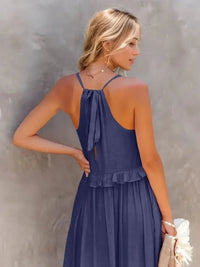 Ruffled Sleeveless Tiered Maxi Dress with Pockets - Update AvenueEffortless Elegance: DressesTrendsi10010078848305110010078848305173ede384 - 8ee0 - 4e77 - 94d0 - 34c5c56e00d9 - MaxDark Blue