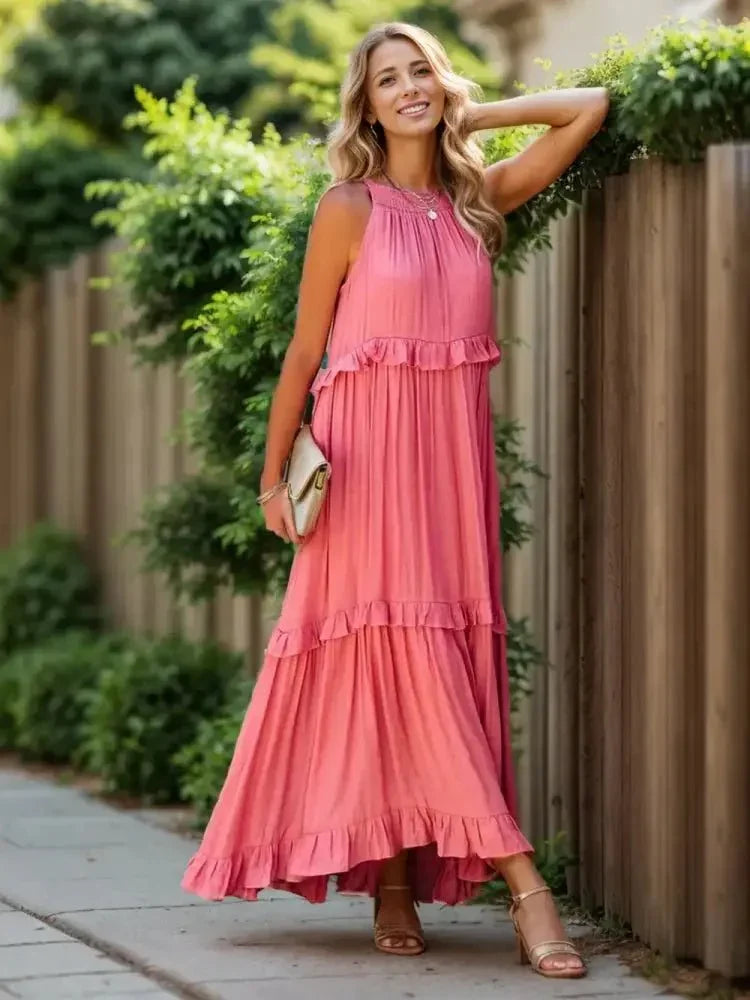 Ruffled Sleeveless Tiered Maxi Dress with Pockets - Update AvenueEffortless Elegance: DressesTrendsi10010078848329410010078848329442e18096 - 5655 - 4ff8 - 87aa - 0356aedf2be1 - MaxWatermelon pink