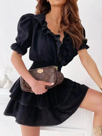 Ruffled Smocked Layered Mini Dress - Update AvenueEffortless Elegance: DressesTrendsi10010037621568210010037621568246915813 - 39c7 - 4d61 - a371 - 5ee972ed8c02 - Max - OriginBlack